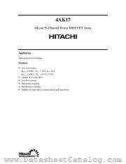 4AK17 datasheet pdf Hitachi Semiconductor