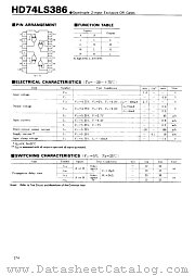 HD74LS386 datasheet pdf Hitachi Semiconductor