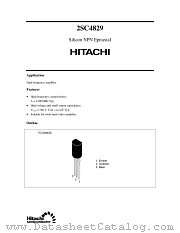 2SC4829 datasheet pdf Hitachi Semiconductor