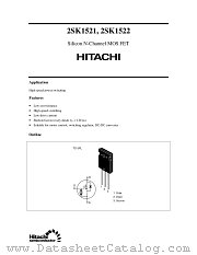 2SK1522 datasheet pdf Hitachi Semiconductor