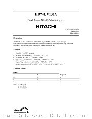 HD74LV132A datasheet pdf Hitachi Semiconductor