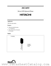 2SC4693 datasheet pdf Hitachi Semiconductor