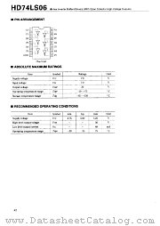 HD74LS06 datasheet pdf Hitachi Semiconductor