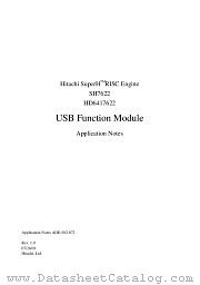 SH7622 HD6417622 datasheet pdf Hitachi Semiconductor