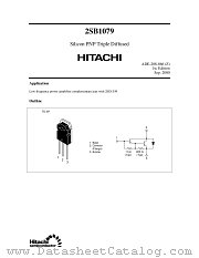 2SB1079 datasheet pdf Hitachi Semiconductor