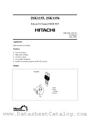 2SK1155 datasheet pdf Hitachi Semiconductor