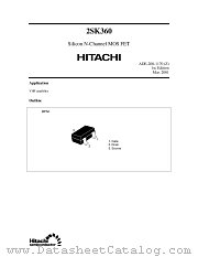 2SK360 datasheet pdf Hitachi Semiconductor