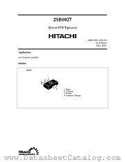 2SB1027 datasheet pdf Hitachi Semiconductor