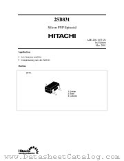 2SB831 datasheet pdf Hitachi Semiconductor