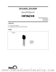 2SA1029 datasheet pdf Hitachi Semiconductor