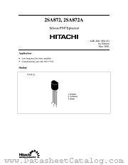 2SA872 datasheet pdf Hitachi Semiconductor