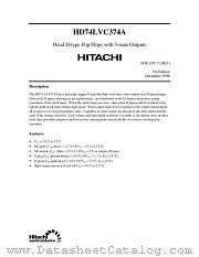 HD74LVC374A datasheet pdf Hitachi Semiconductor