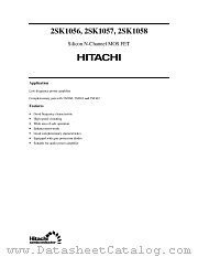 2SK1058 datasheet pdf Hitachi Semiconductor