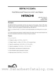 HD74LVCZ245A datasheet pdf Hitachi Semiconductor