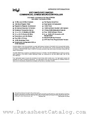 8XC196KD20 datasheet pdf Intel