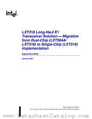 LXT318 datasheet pdf Intel