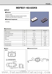 MSFB27-183-022K8 datasheet pdf American KSS