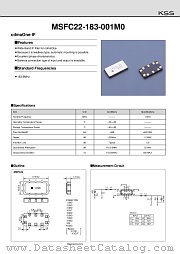 MSFC22-183-001M0 datasheet pdf American KSS