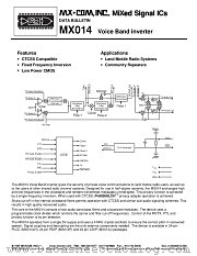 MX014 datasheet pdf MXCOM