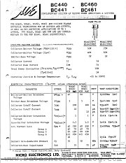 BC460 datasheet pdf Micro Electronics