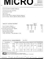 MO141C datasheet pdf Micro Electronics