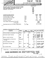 TIS98 datasheet pdf Micro Electronics