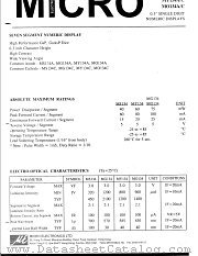 MG134A datasheet pdf Micro Electronics