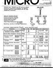 MPS6516 datasheet pdf Micro Electronics