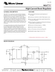 ML4771 datasheet pdf Micro Linear