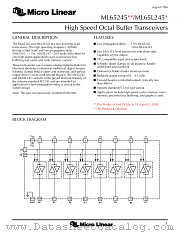 ML65245 datasheet pdf Micro Linear