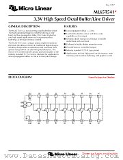 ML65T541 datasheet pdf Micro Linear