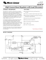 ML4870 datasheet pdf Micro Linear