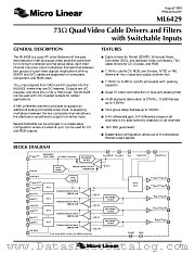 ML6429 datasheet pdf Micro Linear