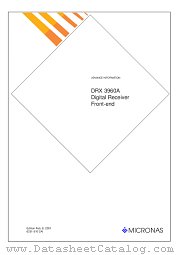 DRX3960A datasheet pdf Micronas