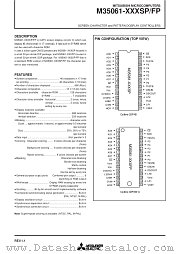 M35061-XXXFP datasheet pdf Mitsubishi Electric Corporation