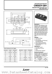 CM50DY-28H datasheet pdf Mitsubishi Electric Corporation