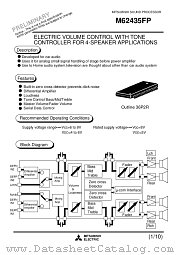 M62435FP datasheet pdf Mitsubishi Electric Corporation