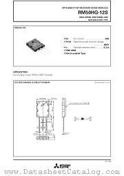 RM50HG-12S datasheet pdf Mitsubishi Electric Corporation