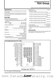 M37531E8SP datasheet pdf Mitsubishi Electric Corporation