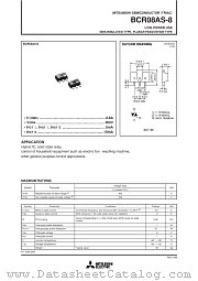 BCR08AS-8 datasheet pdf Mitsubishi Electric Corporation