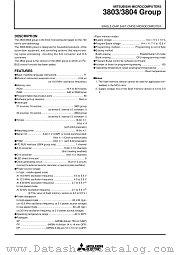 M38037M6-XXXSP datasheet pdf Mitsubishi Electric Corporation