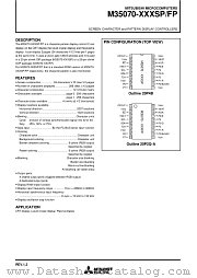 M35070-XXXFP datasheet pdf Mitsubishi Electric Corporation