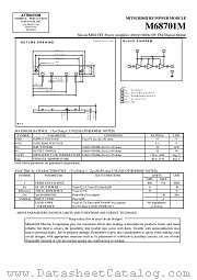 M68701M datasheet pdf Mitsubishi Electric Corporation