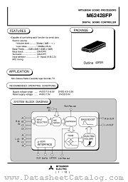 M62428FP datasheet pdf Mitsubishi Electric Corporation