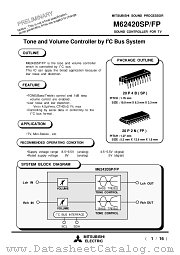 M62420FP datasheet pdf Mitsubishi Electric Corporation