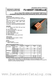 FU-68SDF-V802MXXXB datasheet pdf Mitsubishi Electric Corporation