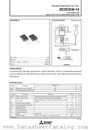 BCR3KM-14 datasheet pdf Mitsubishi Electric Corporation