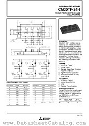 CM30TF-24H datasheet pdf Mitsubishi Electric Corporation