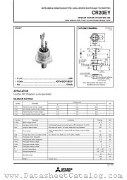 CR20EY datasheet pdf Mitsubishi Electric Corporation