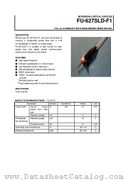 FU-627SLD-F1 datasheet pdf Mitsubishi Electric Corporation